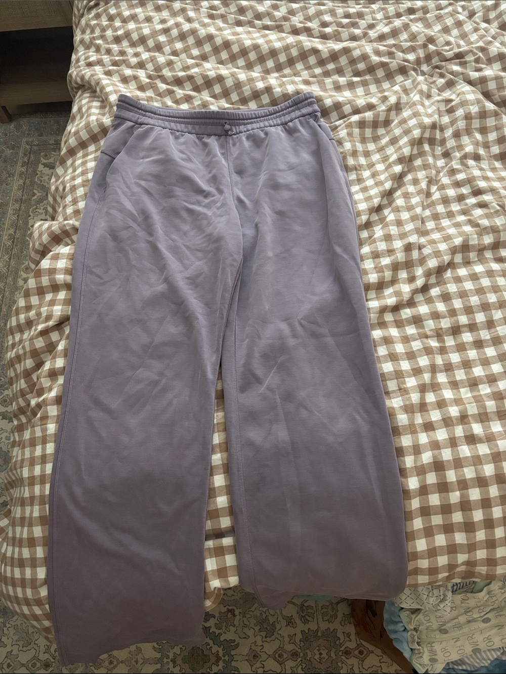 Lululemon soft stream Lavender Wide-Leg Sweatpants